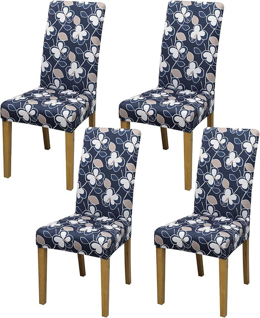 BIETYONE Chair Covers,Dining Room Chair Covers Set of 4,Stretch Kitchen Chair Cover,Washable Dining Chair Cover,Parsons Chair Slipcovers Protective,for Home,Restaurant,Banquet