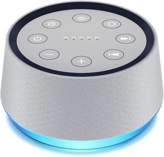 Brown Noise Sound Machine 30 Soothing Sounds White Noise Machine with 12 Night Light Colors Sleep Sound Machine for Adults Baby Kids Noise Canceling for Office Home Privacy Auto-Off Timer by LazyNight