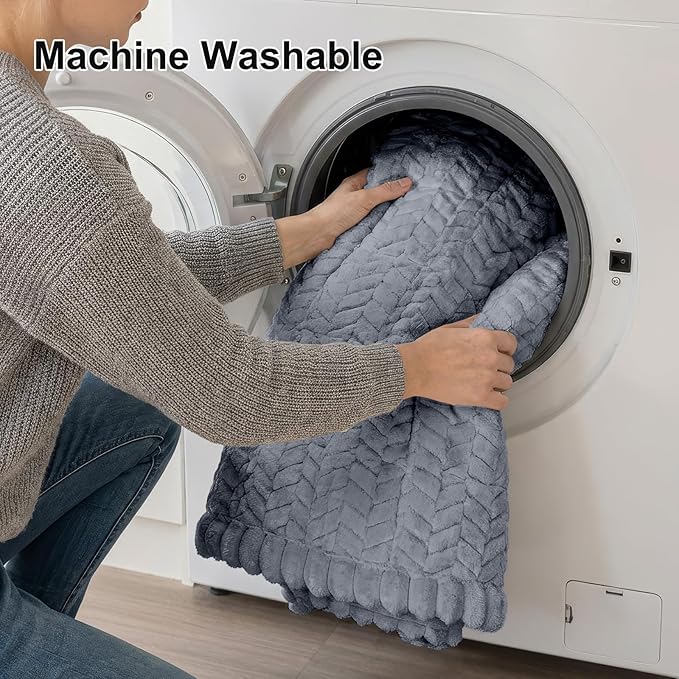 Smiry Non Slip Couch Covers for Dogs, Fuzzy Pet Couch Covers for 3 Cushion Sofa Pet Friendly, Soft Sofa Slipcovers Cushion Furniture Protector Washable (Grey, 27.6" x 88")