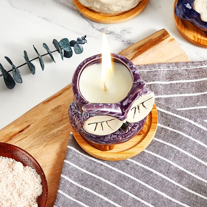 Scented Candles - Lavender Candle Gift Set for Women, Birthday Presents with Marbling Gift Box