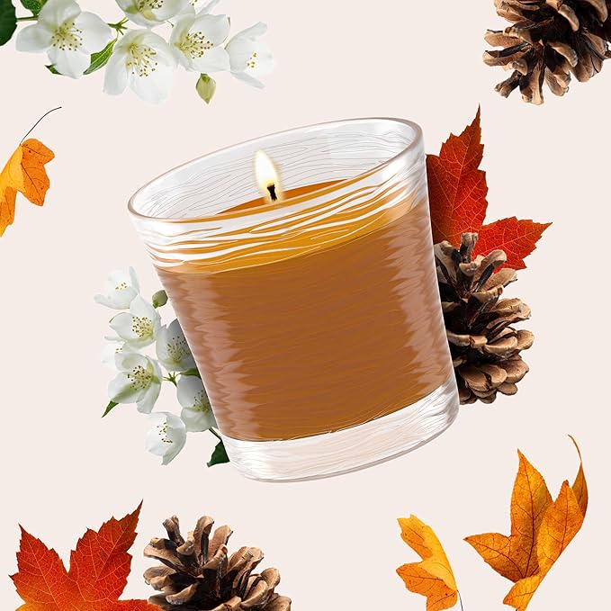 Glade 1-Wick Scented Candle Jar, Cashmere Woods, Air Freshener Infused with Essential Oils, 4.08 Oz, 2 Count