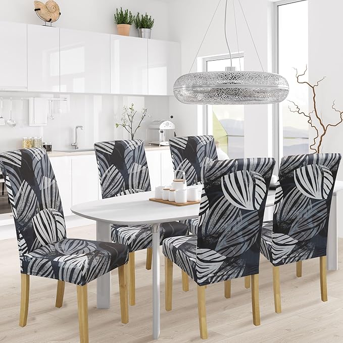 BIETYONE Chair Covers,Dining Room Chair Covers Set of 2,Stretch Kitchen Chair Cover,Washable Dining Chair Cover,Parsons Chair Slipcovers Protective,for Home,Restaurant,Banquet