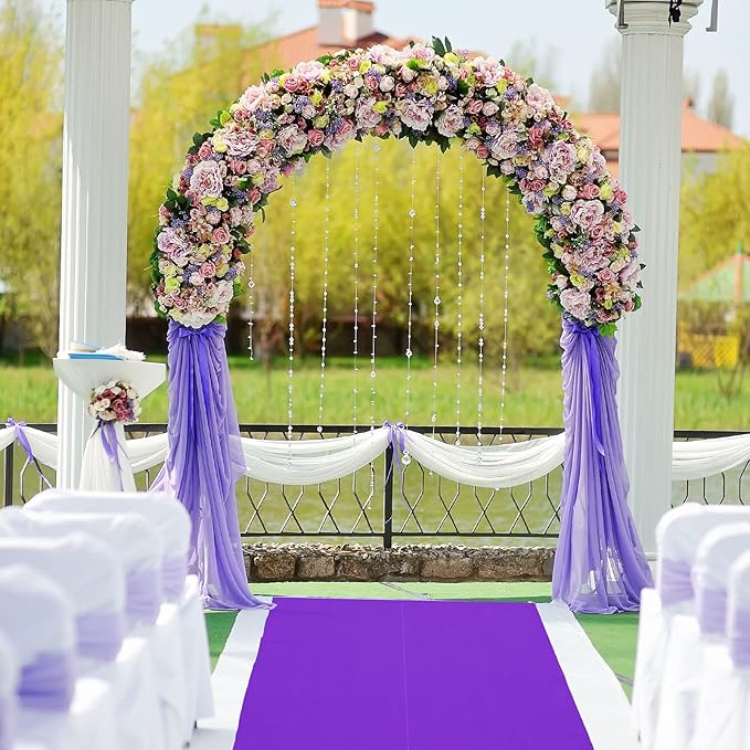 Shappy Purple Carpet Runner Rug for Party 55gsm Thickness with Carpet Tape Hallway Rug for Graduate Wedding Party Dance Floor Outdoor Accessories(2.6 x 30 Feet)