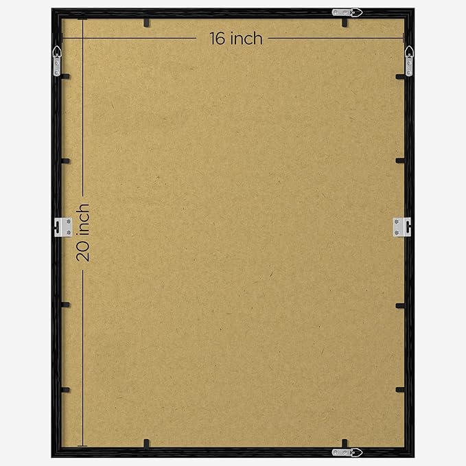 eletecpro 16x20 Picture Frames Set of 5, Gallery Wall Frame Display 11x14 Photo with Mat or 16x20 without Mat, Picture Frame Collage Wall Decor for Wall Mounting, Black