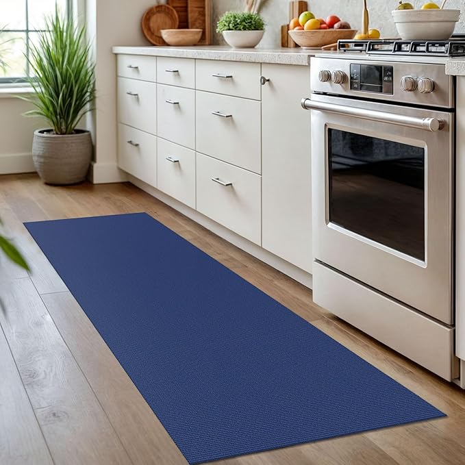 KOZYFLY Washable Runner Rug 2x7 ft Hallway Runner Kitchen Runner Rugs with Rubber Backing Bobo Entryway Runner Indoor, Carpet Runners for Hall Entrance Bedroom, Royal Blue