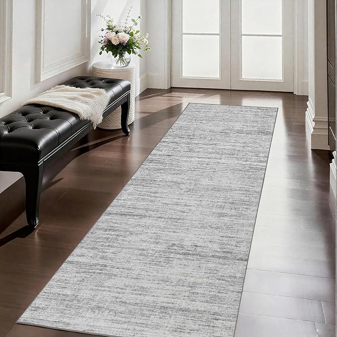 2x5 Washable Runner Rugs，Modern Abstract Rug Runner,Ultra-Thin Kitchen Runner Rug Non-Slip Backing Entryway Runners,Bathroom Carpet for Hallways,Bedroom，Laundry Room