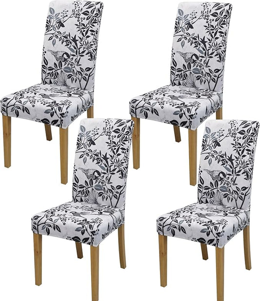 BIETYONE Chair Covers,Dining Room Chair Covers Set of 4,Stretch Kitchen Chair Cover,Washable Dining Chair Cover,Parsons Chair Slipcovers Protective,for Home,Restaurant,Banquet