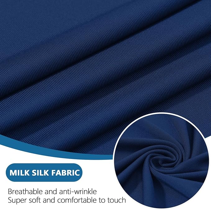 hyha Milk Silk Couch Cushion Covers, Soft Magic Sofa Covers Washable for Cushion Couch, Stretch Sectional Outdoor Cushion Covers for Patio Furniture with Elastic Bottom(Small, Navy)