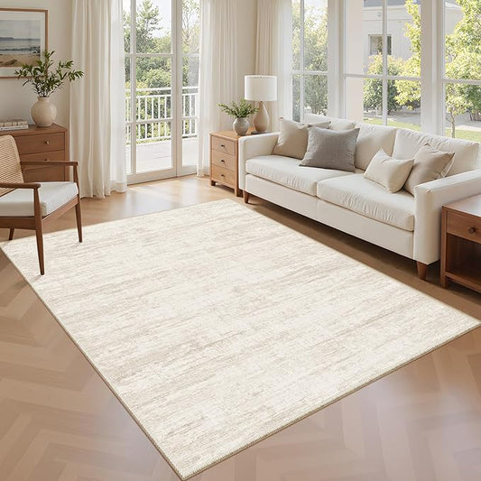 Washbale Rugs 3x5 Ultra Soft Area Rug, Non Slip Indoor Entryway Rugs, Stain Resistant Area Rugs for Living Room Dining Bedroom，Modern Abstract Home Decor Small Rug