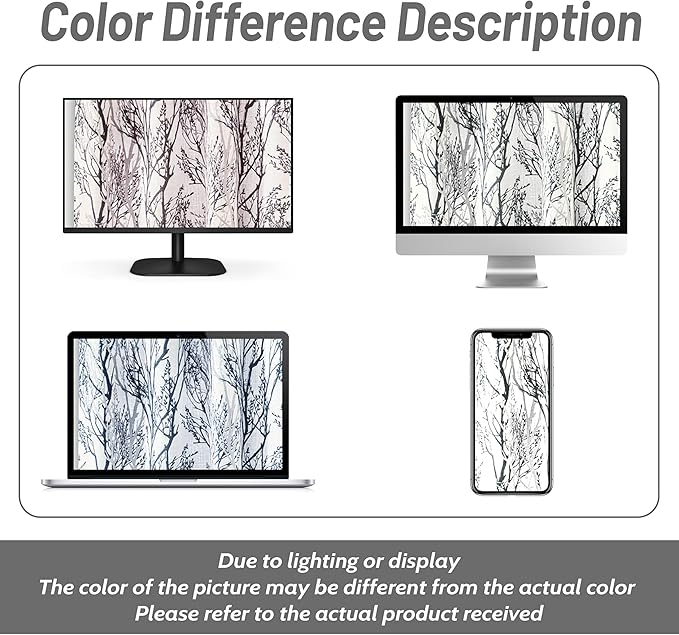 DriftAway Tree Branch Linen Lined Valance Double Layer Thermal Insulated Room Darkening Blackout Valances 3 Inch Rod Pocket Short Window Valance for Living Room Bathroom 52 Inch by 18 Inch Gray