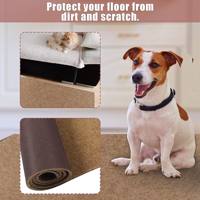 Runner Rug 4 ft x 59 ft Carpet Runners, Indoor/Outdoor Hallway Kitchen Entryway Bedroom Area Rugs with Non-Slip Rubber Backing, Garage mat, Sand, Custom