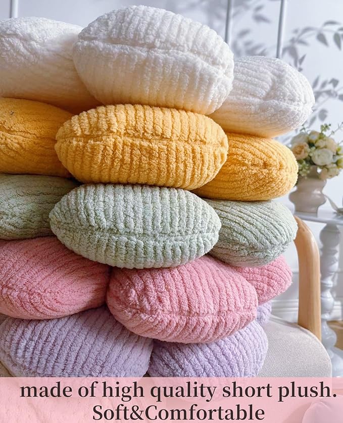 Flower Pillow, Cute Daisy Pillow Flower Shaped Throw Pillow Cushion Seating 15.75" Floor Home Decorative Pillows