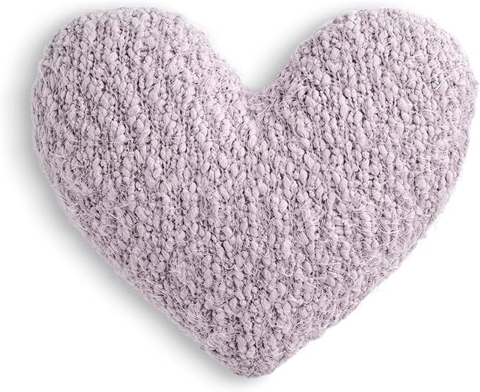 DEMDACO Giving Collection Lavender Purple Weighted Giving Heart - Weighted Heart Pillow for Bedding - Decorative Throw Pillow - Meaningful Gift Idea - Handmade - Luxurious, Soft & Cozy - 1.85 lbs