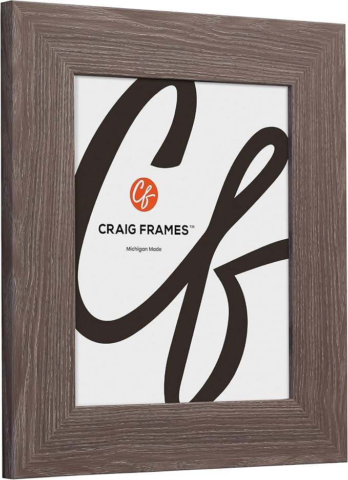 Craig Frames American Barn, 10x20 Picture Frame, Faux Barnwood, Farmhouse Grey