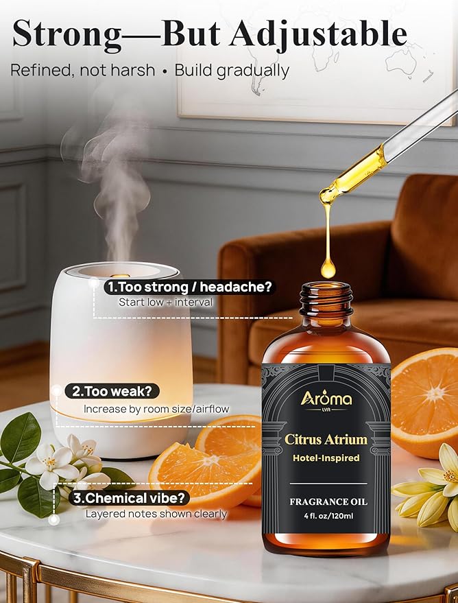 Citrus Atrium — A Hotel-Inspired Diffuser Oil, Inspired by The 1 Hotel Miami Scent - My Way Diffuser Oil Fragrance Oil for Ultrasonic and Waterless Diffusers and Crafting