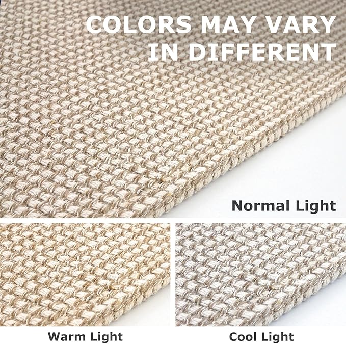 IOHOUZE Small Area Rug 2x3 Washable Woven Rugs for Entryway Non Slip Rubber Backed Front Door Rugs Indoor Doormat Throw Rug Floor Carpet for Entrance Kitchen, Beige/Khaki