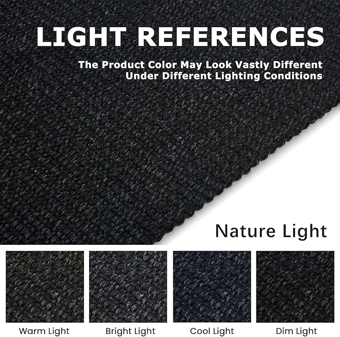 KOZYFLY Washable Runner Rug 2x7 ft Hallway Runner Non Slip Rubber Backed Kitchen Runner Rugs Bobo Entryway Runner Indoor, Carpet Runners for Hall Entrance Bedroom, Black