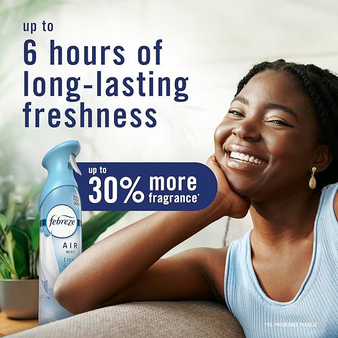 Febreze Air Mist, Air Freshener Spray, Odor Fighting Room Spray, Deodorizer for Home Bathroom Kitchen Office Apartment Dorm Room Classroom, Mango Splash Scent, 8.1oz (Pack of 3)