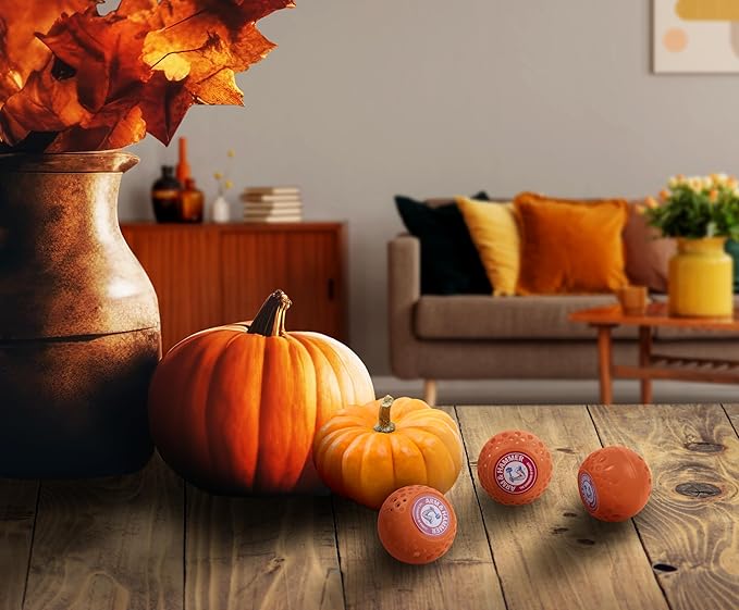 Arm & Hammer OdorBusterz?? Odor Eliminator Balls, Pumpkin Cream, 3 Count ?€? Baking Soda Odor Control for Closets, Drawers, Hampers & Small Spaces