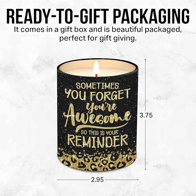 Lavender Candle 10Oz - Christmas & Birthday Gift for Women - Friendship Gifts for Best Friend