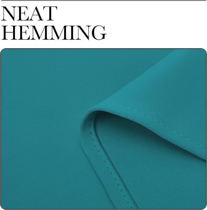 NICETOWN Room Darkening Curtains 78 inch Length 2 Panels, Thermal Insulated Grommet Blackout Curtains for Modern Casual Elegant Bedroom Kids Room Theme Decoration (Peacock Teal, 2 Pieces, W55)