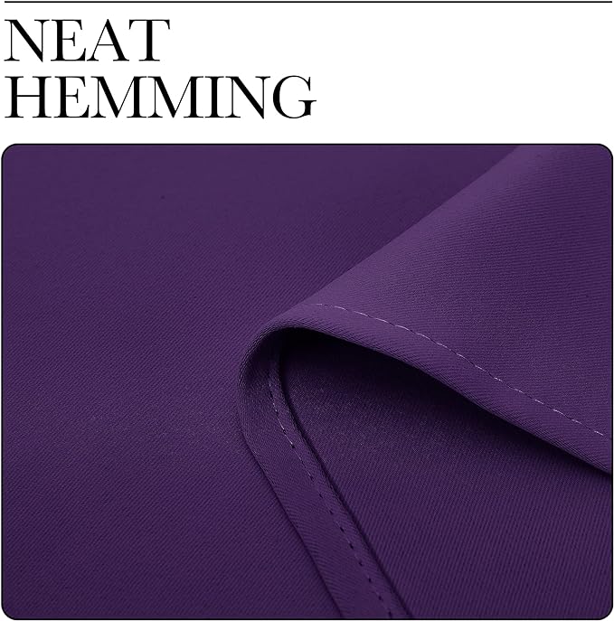 NICETOWN Royal Purple Blackout Curtains 102 inches Length for Living Room, 2 Panels, 55" Wide, Thermal Insulated Long Drapes for Large Window