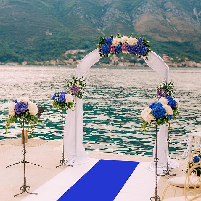 Shappy Royal Blue Carpet Runner Rug for Party 55gsm Thickness with Carpet Tape Hallway Rug for Graduate Wedding Party Dance Floor Outdoor Accessories(2.6 x 30 Feet)