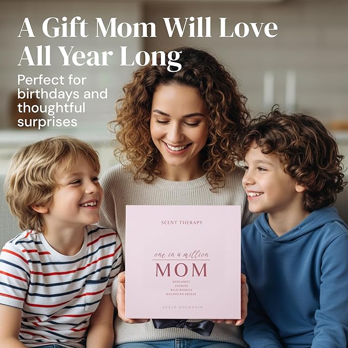 Scented Candle Set - 4 Candles and 2 Sachets - Aromatherapy Scents for Birthday Gifts for Mom - Over 160-Hour Burn Time for Mom Birthday Candles, Relaxation & Holiday Gift Idea