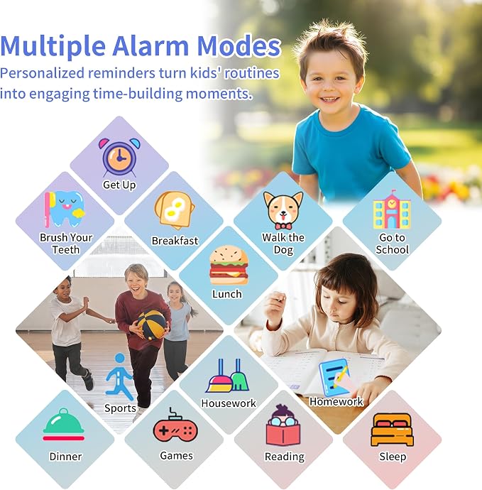 Tixpc Smart Watch for Kids with 39 Puzzle Games HD Touch Screen Camera Music Player Pedometer Alarm Clock Calculator Flashlight 12/24 hr Gifts for 4-12 Year Old Boys Toys for Kids - Image 6