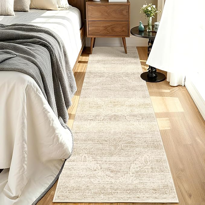 Kitchen Runners Rug 2.5x8 with Non-Slip Backing,Vintage Washable Runner Rugs for Hallways, Ultra-Thin Hallway Rug Runners, Soft Floor Carpet for Bedroom, Entryway,Bathroom,Laundry Room