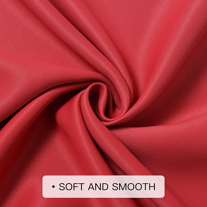 COSVIYA Grommet Ombre Room Darkening Curtains 63 inches Length for Kids Bedroom,Polyester Light Blocking Red and Black Gradient Window Drapes/Curtains for Living Room/Kitchen,2 Panels, 52x63 inches