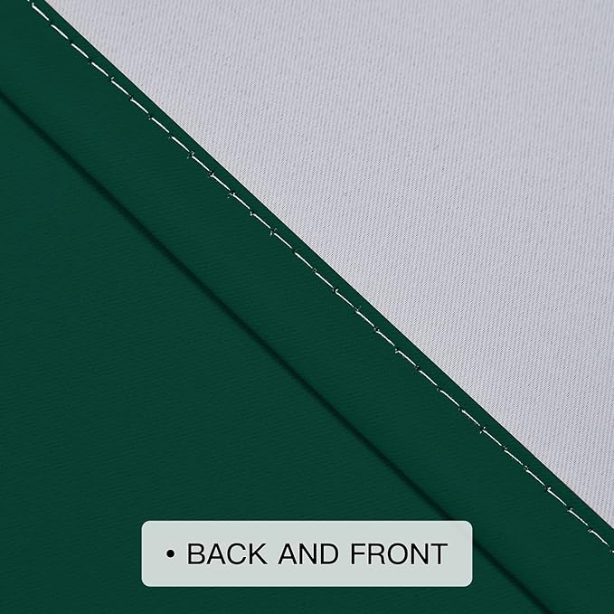 COSVIYA Blackout Curtains & Drapes Ombre Green Curtains 72 inch Length 2 Panels, Room Darkening Light Blocking Grommet Gradient Insulated Thermal Window Curtains for Bedroom/Living Room,52x72 inches