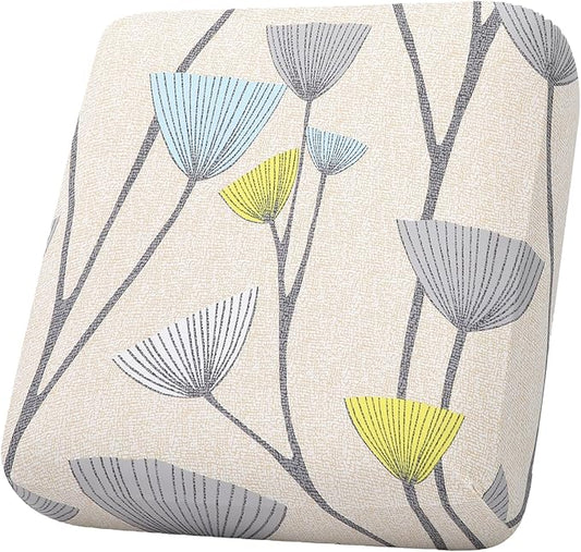 hyha Printed Couch Cushion Covers, Floral Sofa Covers Washable for Cushion Couch, Stretch Pattern Outdoor Cushion Covers for Patio Furniture with Elastic Bottom(Small, Dandelion Flower)