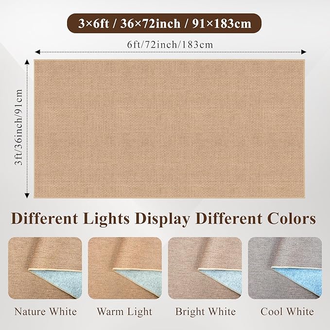 3x6 Kitchen Runner Rug Washable Non Slip: Solid Color Pattern Faux Jute Rug - Thin Easy Clean Indoor Farmhouse - Boho Rugs for Entryway Kitchen Hallway Bedroom Modern Home Decor Mat (Beige,3x6)