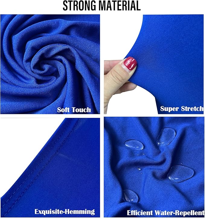 40PCS Stretch Spandex Folding Waterproof Chair Covers,Universal Fitted Chair Cover Protector for Wedding Party Banquet Holidays Celebration Decoration(Royal Blue)