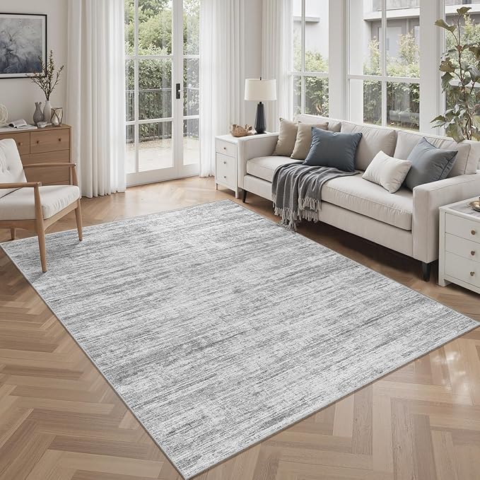 Washbale Rugs 3x5 Ultra Soft Area Rug, Non Slip Indoor Entryway Rugs, Stain Resistant Area Rugs for Living Room Dining Bedroom，Modern Abstract Home Decor Small Rug