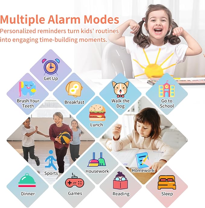 Tixpc Smart Watch for Kids with 39 Puzzle Games HD Touch Screen Camera Video Music Player Pedometer Alarm Clock Flashlight 12/24 hr Kids Watches Gift for 4-12 Year Old Boys Girls Toys - Image 6