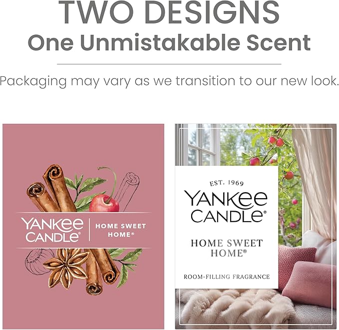 Yankee Candle Large Tumbler Scented Candle with up to 80 Hour Burn Time, Premium Plant Wax Blend for Consistent Burn, 20 oz Tumbler Candle with Room Filling Fragrance, Home Sweet Home