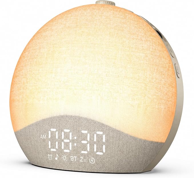ecozy Sunrise Alarm Clock, White Noise Machine, Sound Machine for Bedroom by ecozy