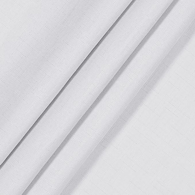 ECLIPSE Kendall Modern Blackout Thermal Rod Pocket Window Curtain for Bedroom or Living Room (1 Panel), 42 x 95, White