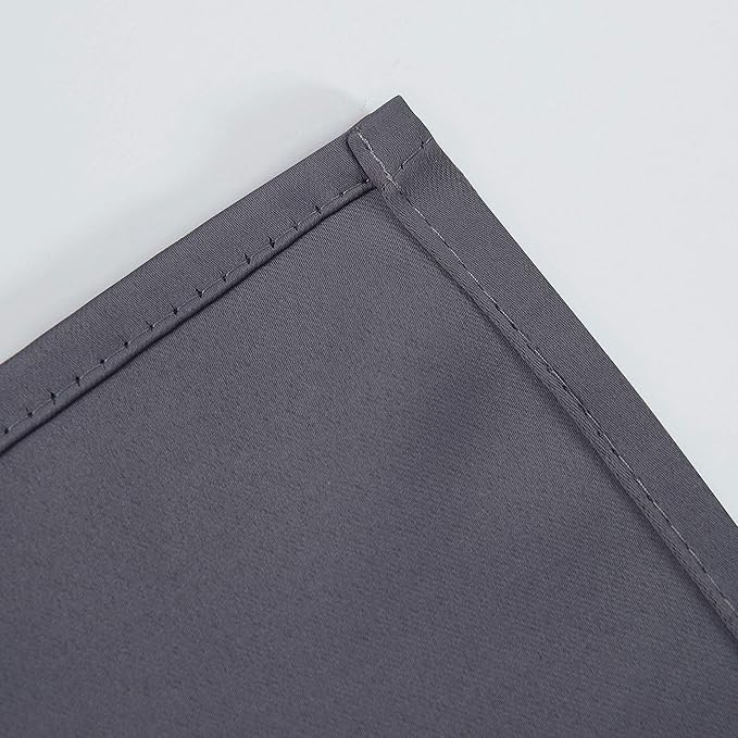 LEMOMO Grey Thermal Blackout Curtains/42 x 84 Inch/Set of 2 Panels Room Darkening Curtains for Bedroom