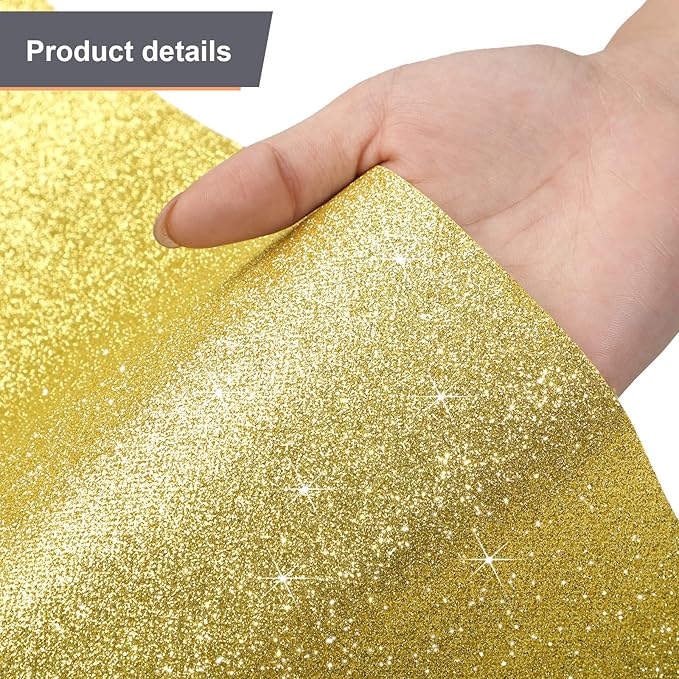 Tatuo Carpet Runner 2.46 x 30 ft Runway Rug 55 GSM Thickness with Carpet Tape for Prom Graduation Wedding Outdoor Indoor Hallway Movie Party Decoration Rug(2.46 x 30 Feet,Glitter Gold)