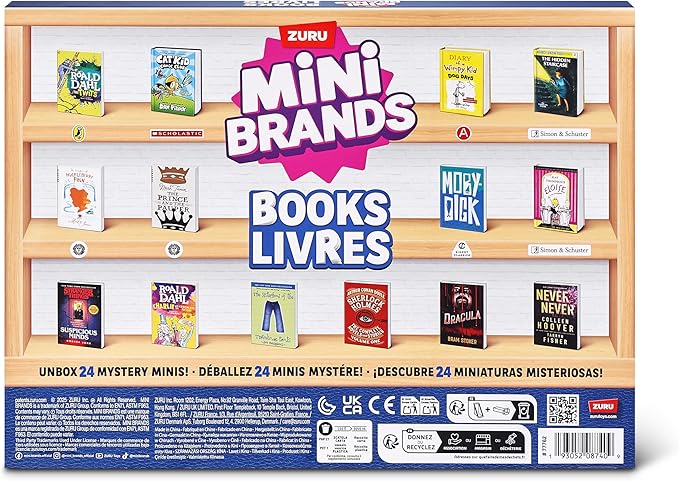 Mini Brands Books Advent Calendar by ZURU, Collectible Seasonal Toys for Girls, Boys, and Collectors