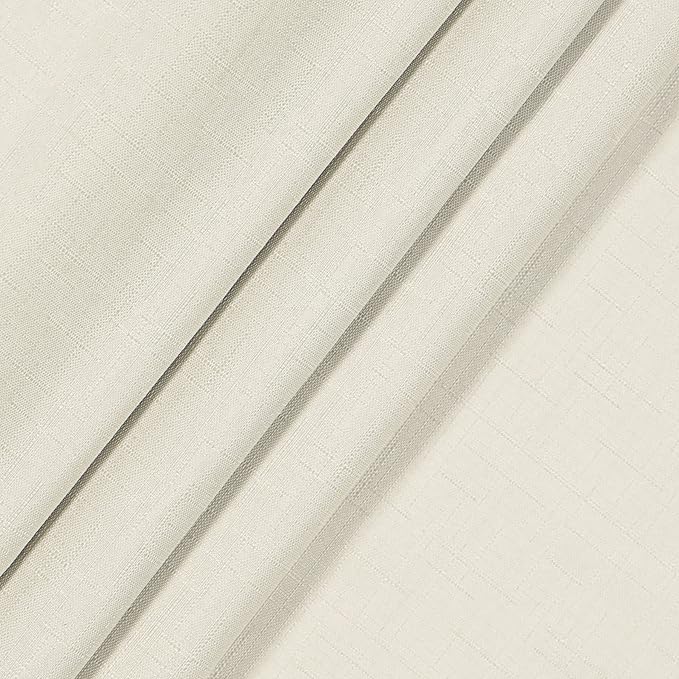 ECLIPSE Kendall Modern Blackout Thermal Rod Pocket Window Curtain for Bedroom or Living Room (1 Panel), 42" x 95", Ivory