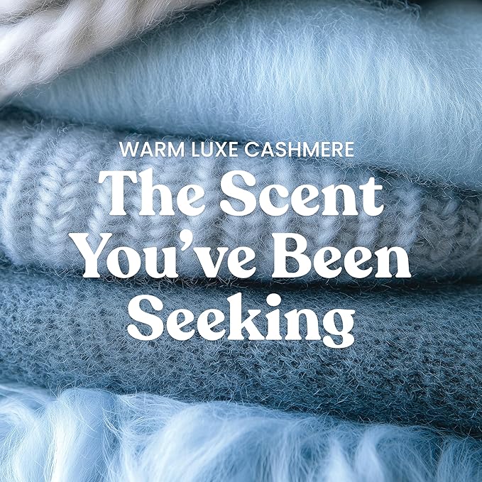 Yankee Candle Warm Luxe Cashmere, Holiday Scented Candle, 22oz Large Jar with up to 150 Hour Burn Time, Giftable