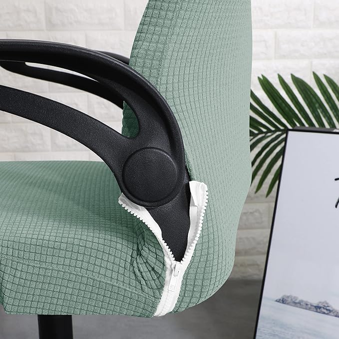 FORCHEER Ergonomic Office Chair Covers Set with Headrest Cover, Water Repellent, Army Green