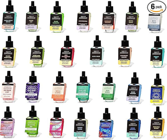 Bath And Body Works Wallflower Fragrance Refill (Assorted, Pack Of 6)