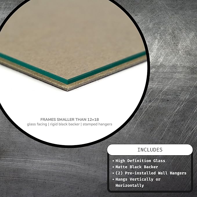 Craig Frames American Barn, 12x14 Picture Frame, Faux Barnwood, Brown Oak