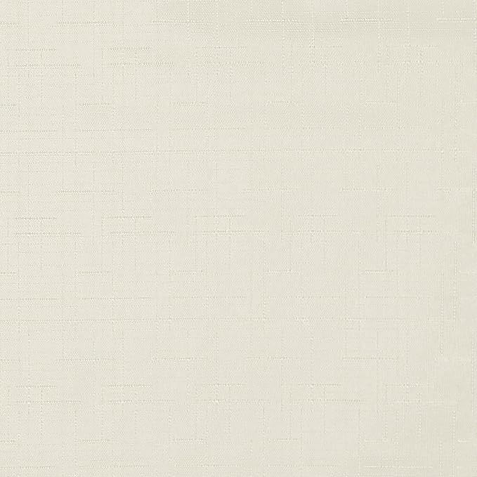 ECLIPSE Kendall Modern Blackout Thermal Rod Pocket Window Curtain for Bedroom or Living Room (1 Panel), 42" x 63", Ivory