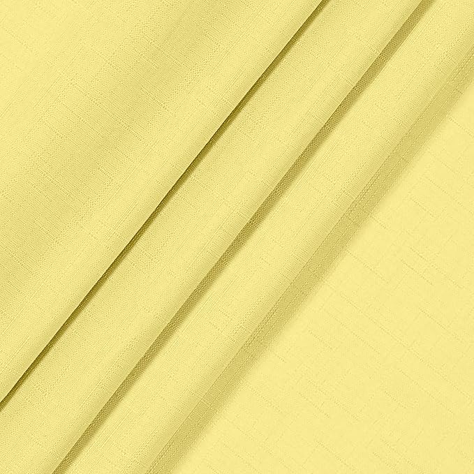 ECLIPSE Kendall Modern Blackout Thermal Rod Pocket Window Curtain for Bedroom or Living Room (1 Panel), 42" x 54", Lemon